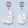 Custom Mug - Personalized Anniversary Wedding Gifts For Husband And Wife, Him And Her - Two Hearts One Direction