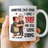 Custom Mug - Personalized Anniversary Wedding Gifts For Husband And Wife, Him And Her - Two Hearts One Journey