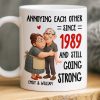 Custom Mug - Personalized Anniversary Wedding Gifts For Husband And Wife, Him And Her - Two Hearts One Journey