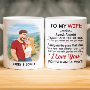 Custom Mug - Personalized Anniversary Wedding Gifts For Husband And Wife, Him And Her - Us Just Makes Sense
