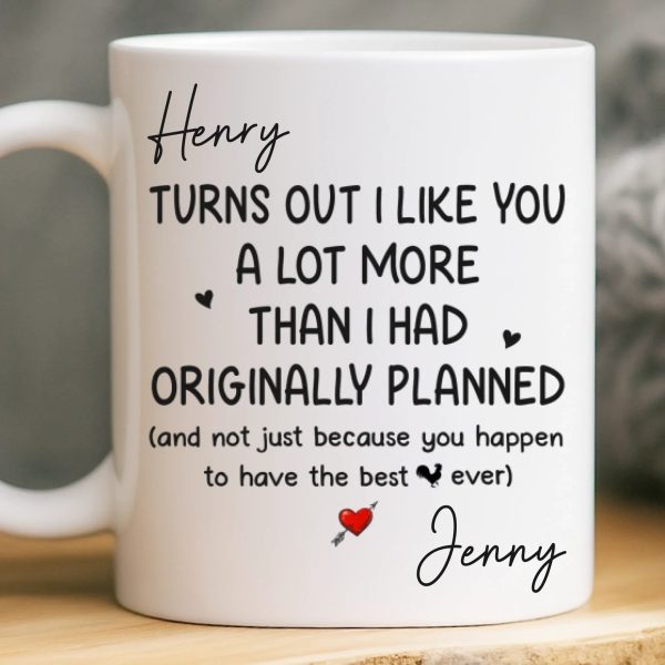 Custom Mug - Personalized Anniversary Wedding Gifts For Husband And Wife, Him And Her - We Grow Better Together