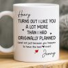 Custom Mug - Personalized Anniversary Wedding Gifts For Husband And Wife, Him And Her - We Grow Better Together