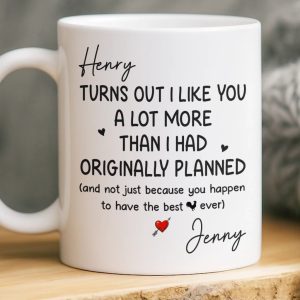 Custom Mug - Personalized Anniversary Wedding Gifts For Husband And Wife, Him And Her - We Grow Better Together