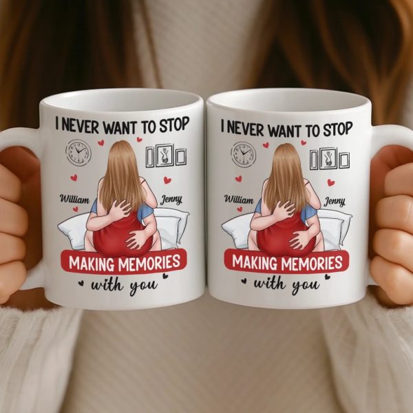 Custom Mug - Personalized Anniversary Wedding Gifts For Husband And Wife, Him And Her - Wild Hearts Perfect Match