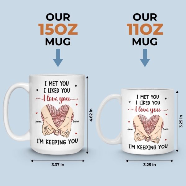 Custom Mug - Personalized Anniversary Wedding Gifts For Husband And Wife, Him And Her - You Are My Safe Place