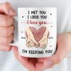 Custom Mug - Personalized Anniversary Wedding Gifts For Husband And Wife, Him And Her - You Are My Safe Place