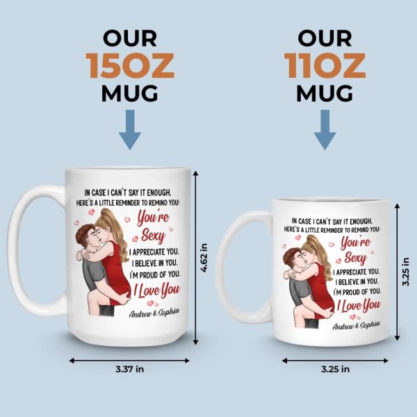 Custom Mug - Personalized Anniversary Wedding Gifts For Husband And Wife, Him And Her - You Are Sexy