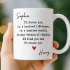 Custom Mug - Personalized Anniversary Wedding Gifts For Husband And Wife, Him And Her - You Make Life Soft