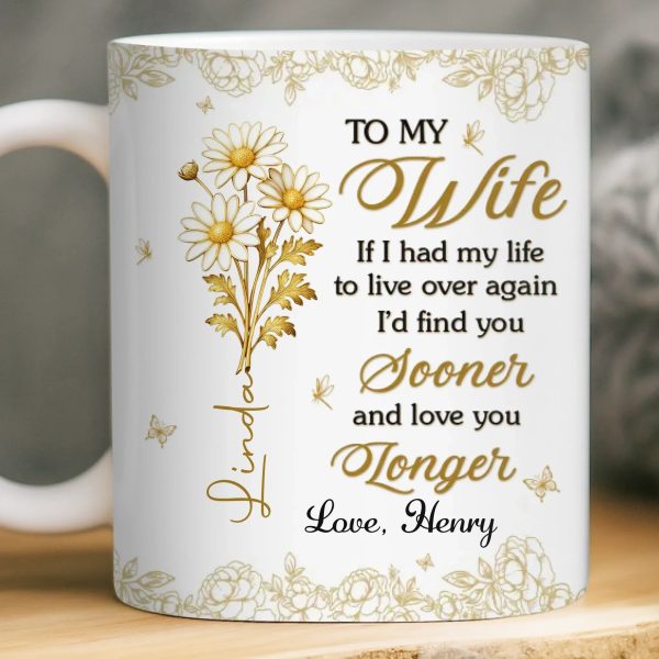 Custom Mug - Personalized Anniversary Wedding Gifts For Husband And Wife, Him And Her - You Make Life Softer