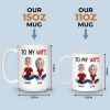 Custom Mug - Personalized Anniversary Wedding Gifts For Husband And Wife, Him And Her - You Me All The Way