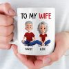 Custom Mug - Personalized Anniversary Wedding Gifts For Husband And Wife, Him And Her - You Me All The Way