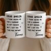 Custom Mug - Personalized Anniversary Wedding Gifts For Husband And Wife, Him And Her - Your Love Is My Peace