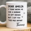 Custom Mug - Personalized Anniversary Wedding Gifts For Husband And Wife, Him And Her - Your Love Is My Peace