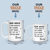 Custom Mug - Personalized Anniversary Wedding Gifts For Husband And Wife, Him And Her - Your Love Is My Peace
