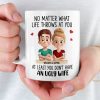 Custom Mug - Personalized Anniversary Wedding Gifts For Husband And Wife, Him And Her - Zero Ugly Wife Detected