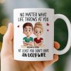 Custom Mug - Personalized Anniversary Wedding Gifts For Husband And Wife, Him And Her - Zero Ugly Wife Detected
