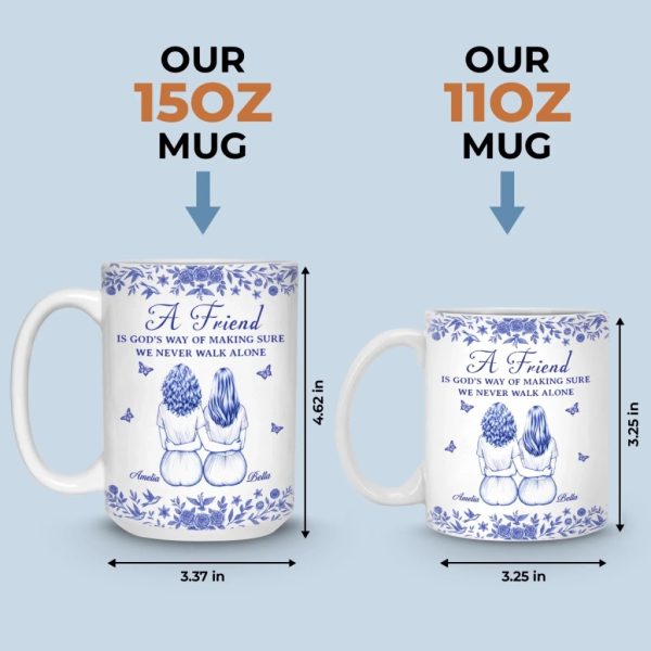 Custom Mug - Personalized Best Friend Birthday Gifts For Women - Besties For The Resties