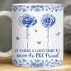 Custom Mug - Personalized Best Friend Birthday Gifts For Women - Blooms Of A Timeless Friendship