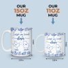 Custom Mug - Personalized Best Friend Birthday Gifts For Women - Distance Means So Little To The Heart