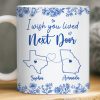 Custom Mug - Personalized Best Friend Birthday Gifts For Women - Distance Means So Little To The Heart