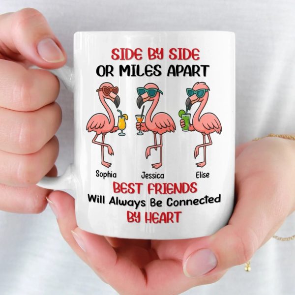 Custom Mug - Personalized Best Friend Birthday Gifts For Women - Friends Together In Every Distance