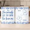 Custom Mug - Personalized Best Friend Birthday Gifts For Women - Wishing You Were Right Here