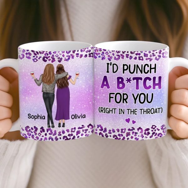 Custom Mug - Personalized Best Friend Birthday Gifts For Women, Besties, Sisters, BFF - Always Got Your Back