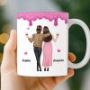 Custom Mug - Personalized Best Friend Birthday Gifts For Women, Besties, Sisters, BFF - Besties Make Life Sparkle