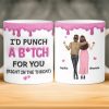 Custom Mug - Personalized Best Friend Birthday Gifts For Women, Besties, Sisters, BFF - Besties Make Life Sparkle