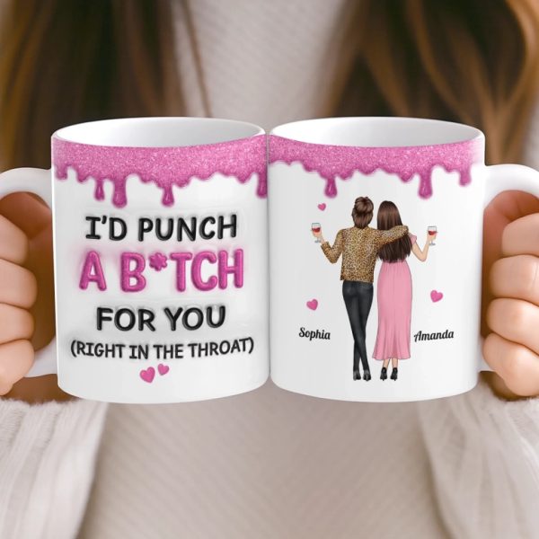 Custom Mug - Personalized Best Friend Birthday Gifts For Women, Besties, Sisters, BFF - Besties Make Life Sparkle