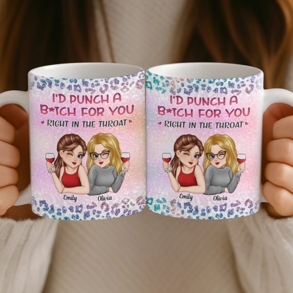 Custom Mug - Personalized Best Friend Birthday Gifts For Women, Besties, Sisters, BFF - Besties No Matter What