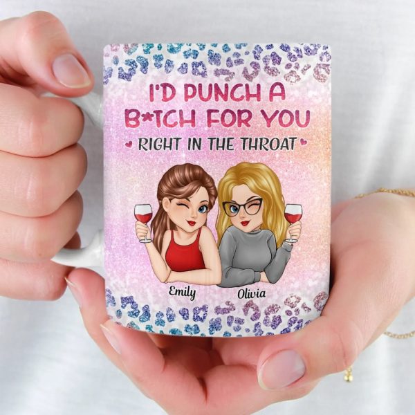 Custom Mug - Personalized Best Friend Birthday Gifts For Women, Besties, Sisters, BFF - Besties No Matter What