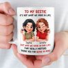 Custom Mug - Personalized Best Friend Birthday Gifts For Women, Besties, Sisters, BFF - Better Together Always