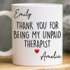 Custom Mug - Personalized Best Friend Birthday Gifts For Women, Besties, Sisters, BFF - Bonded By Pure Chaos