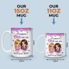 Custom Mug - Personalized Best Friend Birthday Gifts For Women, Besties, Sisters, BFF - Energy Feels Like Home