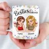 Custom Mug - Personalized Best Friend Birthday Gifts For Women, Besties, Sisters, BFF - Giggles Secrets Forever Friends