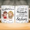 Custom Mug - Personalized Best Friend Birthday Gifts For Women, Besties, Sisters, BFF - Giggles Secrets Forever Friends