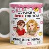 Custom Mug - Personalized Best Friend Birthday Gifts For Women, Besties, Sisters, BFF - Laugh More With You