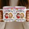 Custom Mug - Personalized Best Friend Birthday Gifts For Women, Besties, Sisters, BFF - Laugh More With You