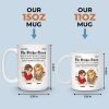 Custom Mug - Personalized Best Friend Birthday Gifts For Women, Besties, Sisters, BFF - Life Hits Better With You