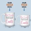 Custom Mug - Personalized Best Friend Birthday Gifts For Women, Besties, Sisters, BFF - Life Upgraded With My Besties