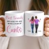Custom Mug - Personalized Best Friend Birthday Gifts For Women, Besties, Sisters, BFF - Life Upgraded With My Besties
