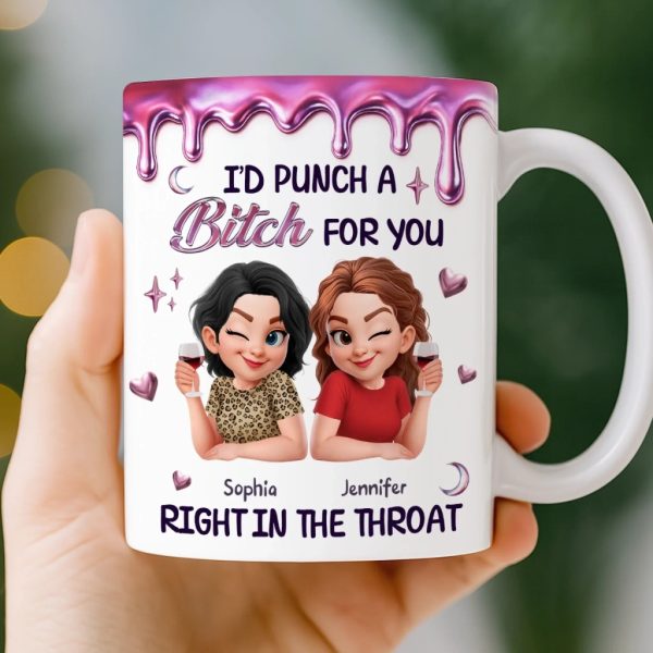 Custom Mug - Personalized Best Friend Birthday Gifts For Women, Besties, Sisters, BFF - Made For Each Laugh