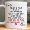 Custom Mug - Personalized Best Friend Birthday Gifts For Women, Besties, Sisters, BFF - My Favorite Human Chaos
