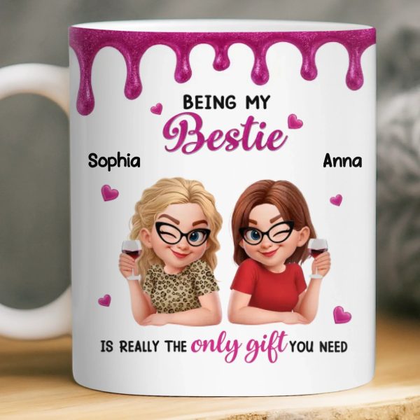 Custom Mug - Personalized Best Friend Birthday Gifts For Women, Besties, Sisters, BFF - My Peaceful Madness