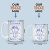 Custom Mug - Personalized Best Friend Birthday Gifts For Women, Besties, Sisters, BFF - Only Happy Vibes Here