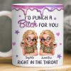 Custom Mug - Personalized Best Friend Birthday Gifts For Women, Besties, Sisters, BFF - Partners In Laughs