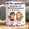 Custom Mug - Personalized Best Friend Birthday Gifts For Women, Besties, Sisters, BFF - Partners In Wine And Chaos