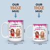 Custom Mug - Personalized Best Friend Birthday Gifts For Women, Besties, Sisters, BFF - Smiles Brewed Daily