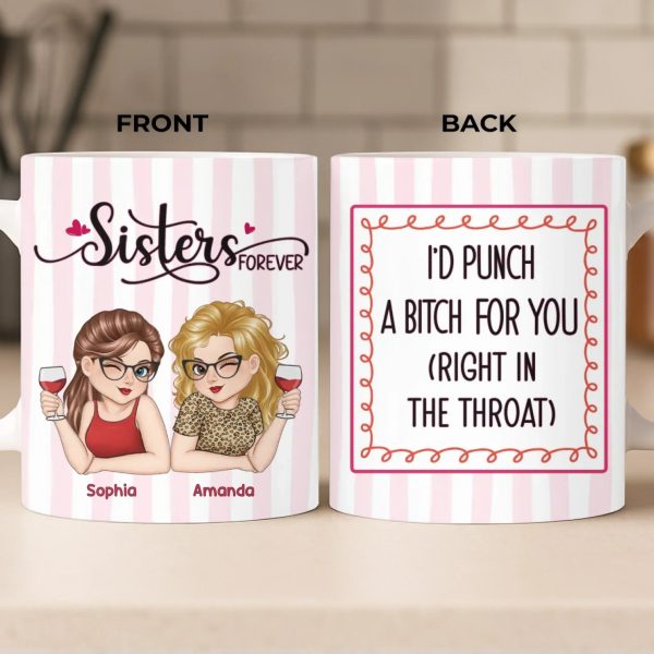 Custom Mug - Personalized Best Friend Birthday Gifts For Women, Besties, Sisters, BFF - Some Souls Just Match